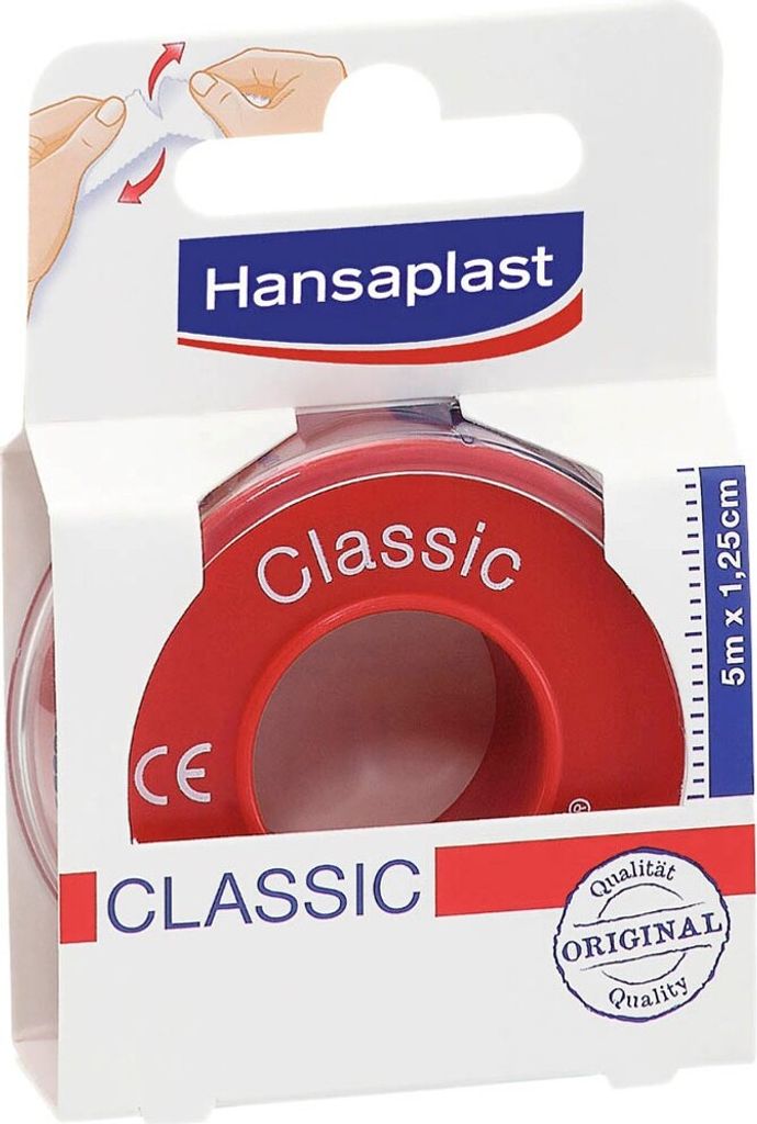 Hansaplast Classic Pansement adhésif de fixation 5 m x 1,25 Image du produit 