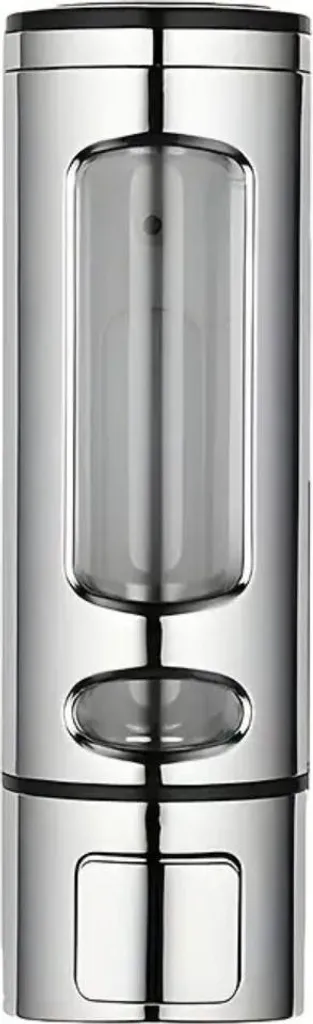 Dispenser Sapone Muro 400ml Argento - Accessorio Bagno Design Moderno