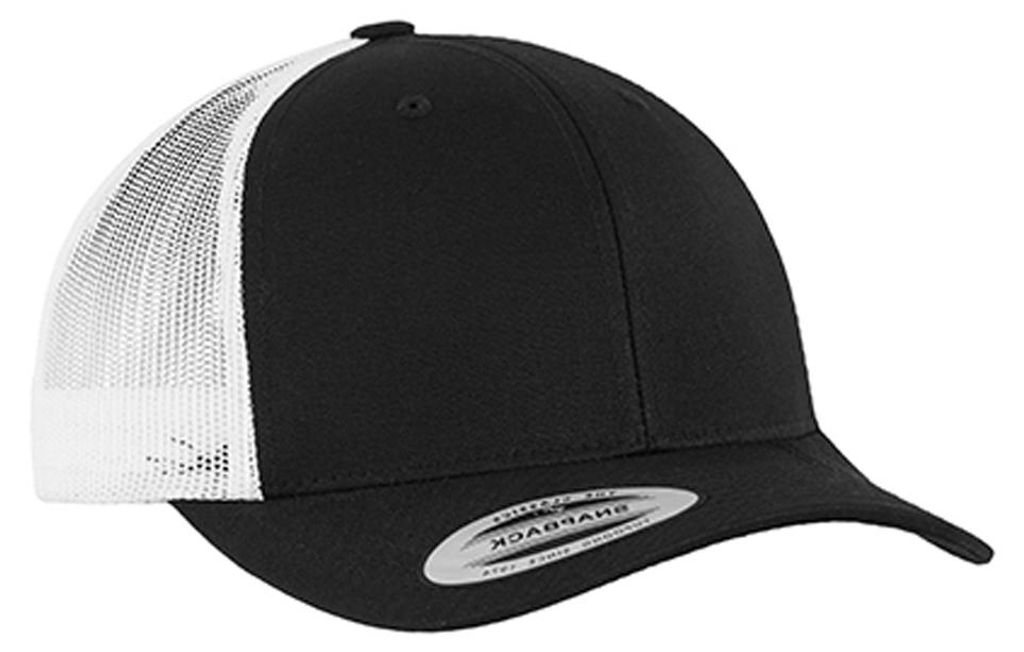Flexfit - Trucker Cap Zweifarbig LT1166 (Einheitsgröße) (Schwarz/Weiß)