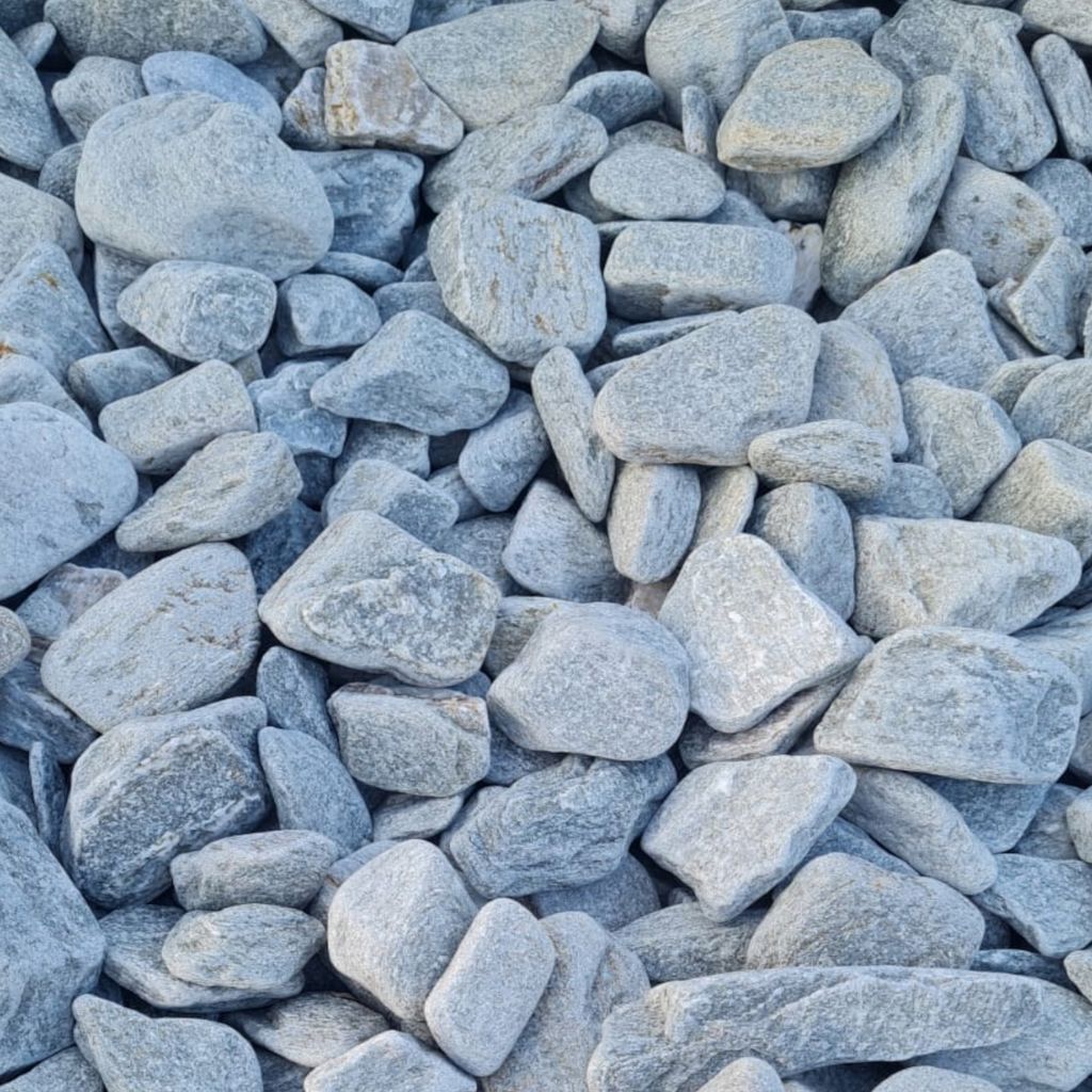 Zierkies Fish Grey 3–10 cm, 1 kg – Grauer Naturstein für Garten, Teiche und Steingärten