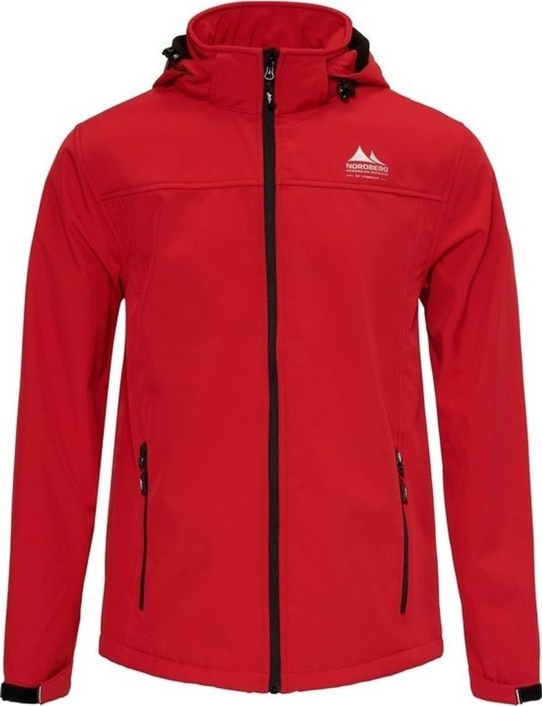 Nordberg Eldgrim - Softshell Outdoor Sommerjacke Herren - Rot - Größe M