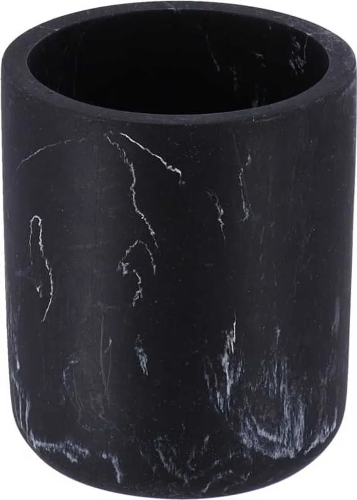 Tendance Everist Bicchiere in Poliresina Marmo Nero - Qualità Garantita