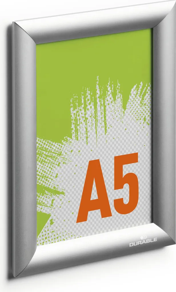 Cornice a Scatto DURABLE A5 Argento 479523 - Alluminio Professionale - 3