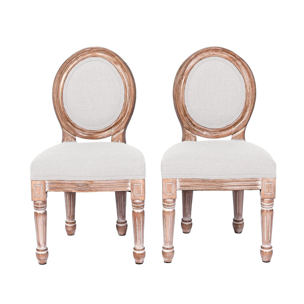 2 Chaises Enfant Bois, Assise Rembourrée, Beige, Dès 3 Ans Image du produit 