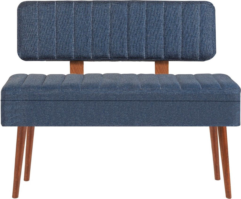 Skye Decor, Vina 1048 - 1 - Walnut, Dark Blue, Bancs, banc, Image du produit 