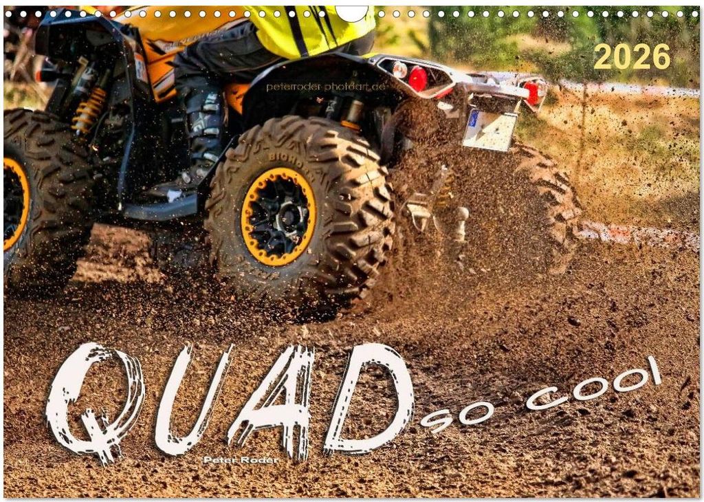 Quad - so cool (Wandkalender 2026 DIN A3 quer), CALVENDO Monatskalender