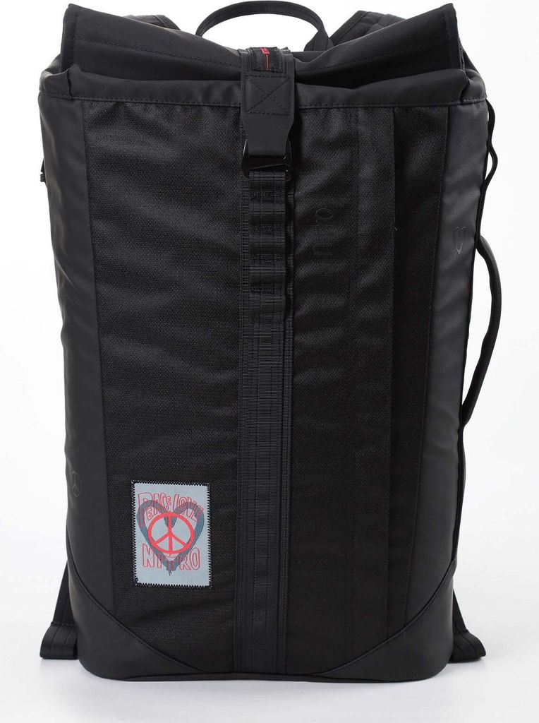 NITRO Freizeitrucksack Rucksack mit Laptopfach Urban Collection Scrambler Backpack 28L Peace Love Nitro schwarz