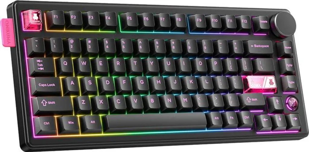 Clavier de Jeu Onikuma MT706 Qwerty Noir pour Compétition eSport et FPS