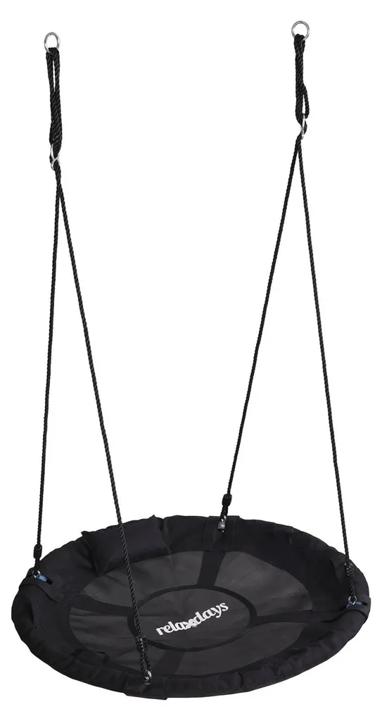 Balançoire nid sécurisée : poignées et coussin pour un balancement stable