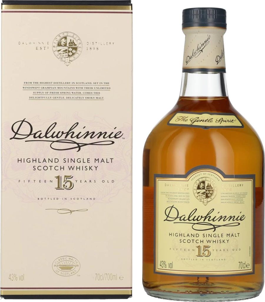 Dalwhinnie 15 Years Old Highland Single Malt Scotch Whisky Image du produit 