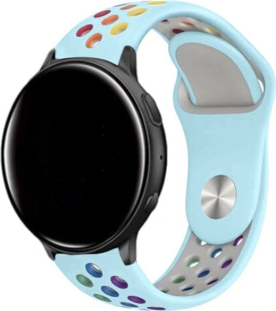 Strap-it Garmin Vivoactive 3 Sportband (Hellblau Bunt)