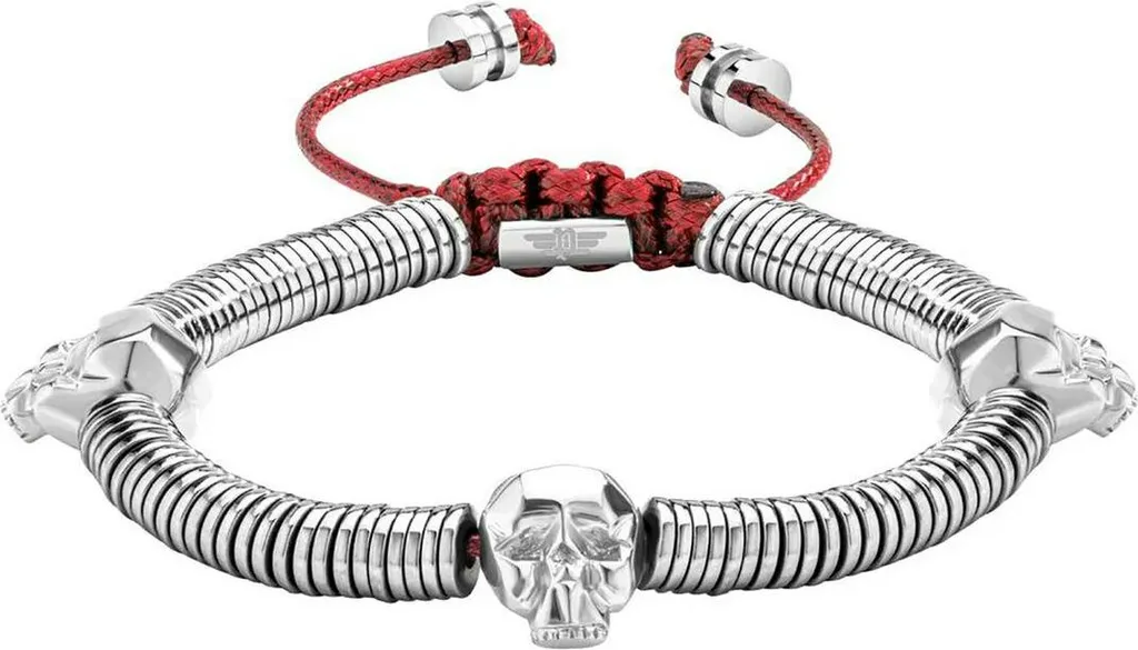 Idee Regalo Uomo: Bracciale Police PJ26553BSS.03 con Teschi Argento