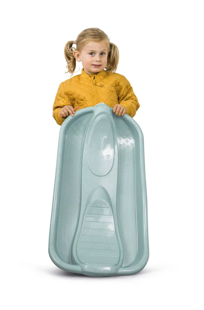 Luge 79cm écologique Dantoy bleue - Jouet résistant en matière biosourcée