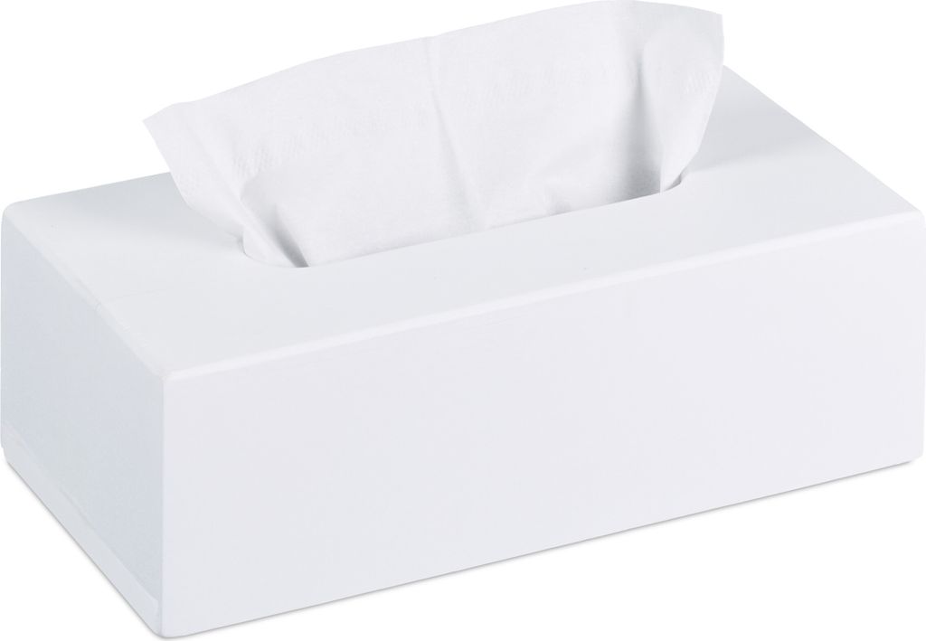Relaxdays Tücherbox Bambus, Taschentuchbox mit Produktbild 