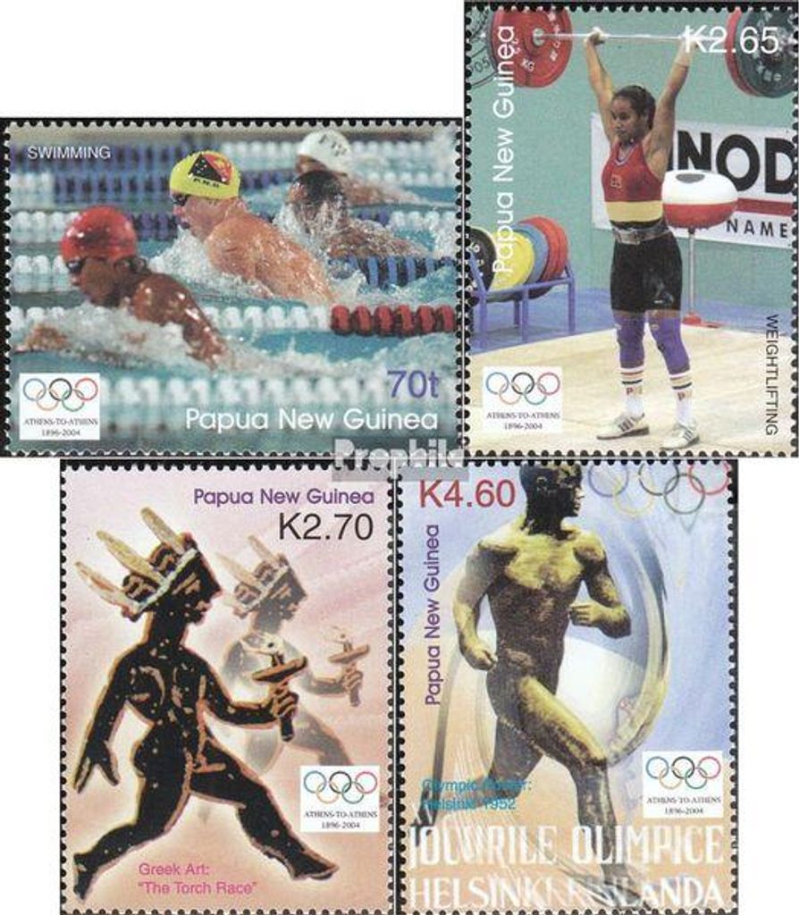 Briefmarken Papua-Neuguinea 2004 Mi 1080-1083 (kompl.Ausg.) postfrisch Sport