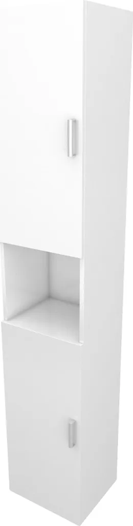 Colonne de rangement salle de bains étroite 35 cm Thrifty Blanc brillant