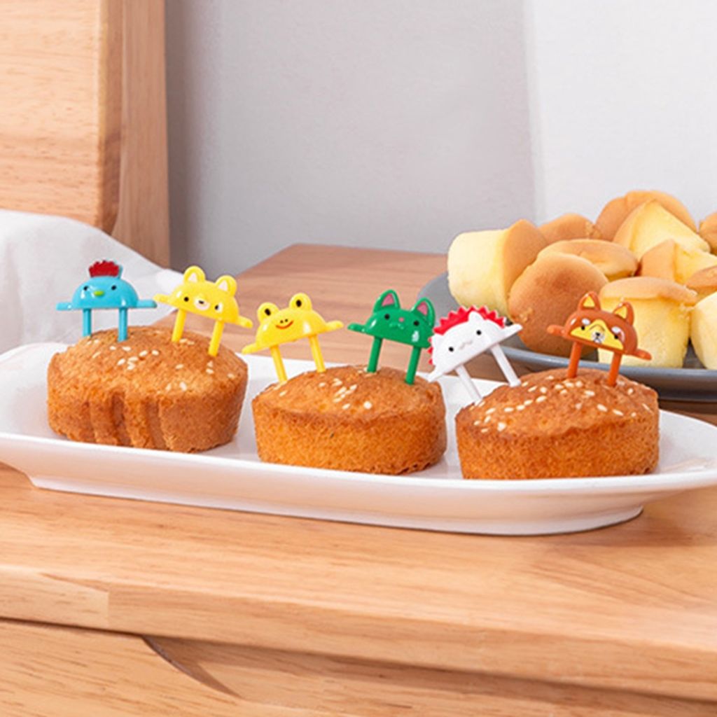 VONJUMA 50 Bunte Obstgabeln - Süß & Praktisch Für Kinder