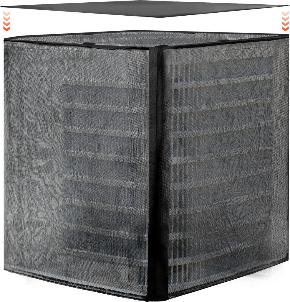 Klimaanlagenabdeckung - Schutzhaube für Außengerät - 71,1 x 71,1 x 81,2 cm - Zweilagig - Abnehmbares Dach - Wasserdichtes Polyester - Universell...