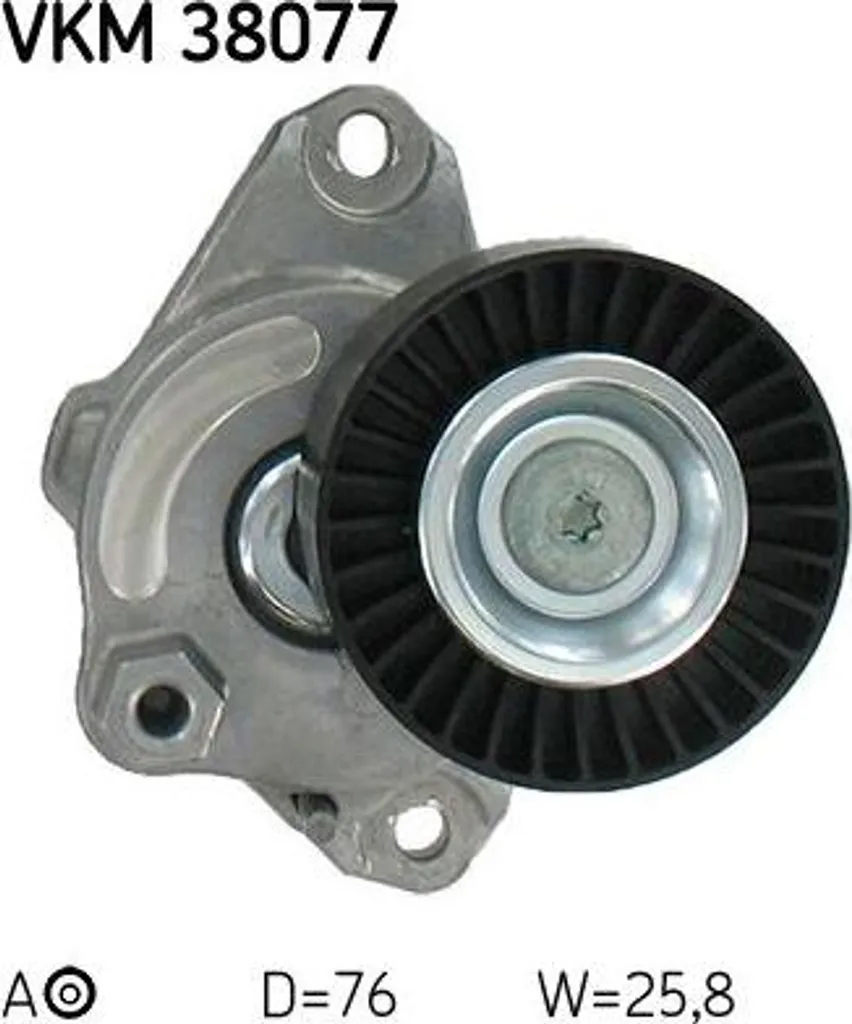 Rouleau tendeur SKF VKM38077 pour entretien courroie Mercedes Sprinter