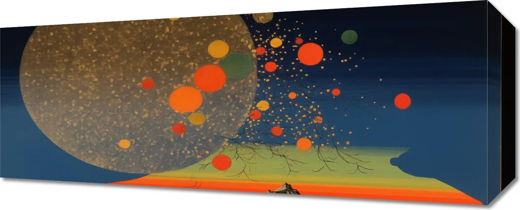 Impression d'Art Panoramique 50x20cm Exposition Auf Licht pour Intérieur