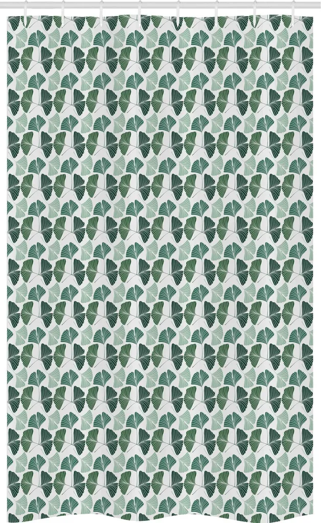 Tenda Doccia Ecofriendly Ginkgo 120x180 | Tessuto senza Vinile ABAKUHAUS