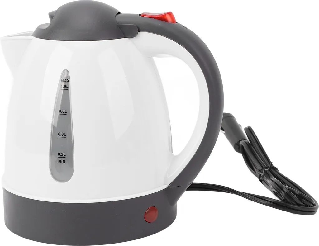 Bouilloire 12V pour road trip et voyage en voiture 1L chauffe-eau 150W