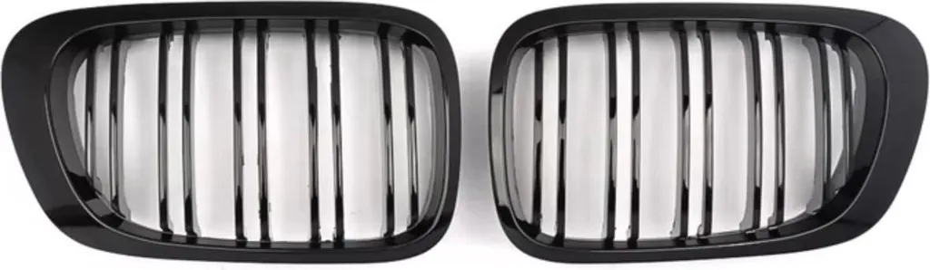 Calandre Double Barrette Noir Brillant E46 M3 : Remplacez vos Grilles Usées