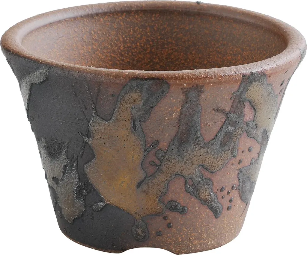 Pot bonsaï anti-pourrissement en céramique japonaise - 11 cm Banko