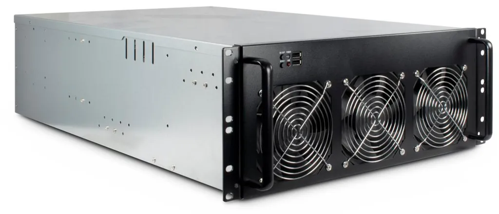 Châssis Serveur Mining 4U Inter-Tech 4W2 avec Ventilation Optimisée