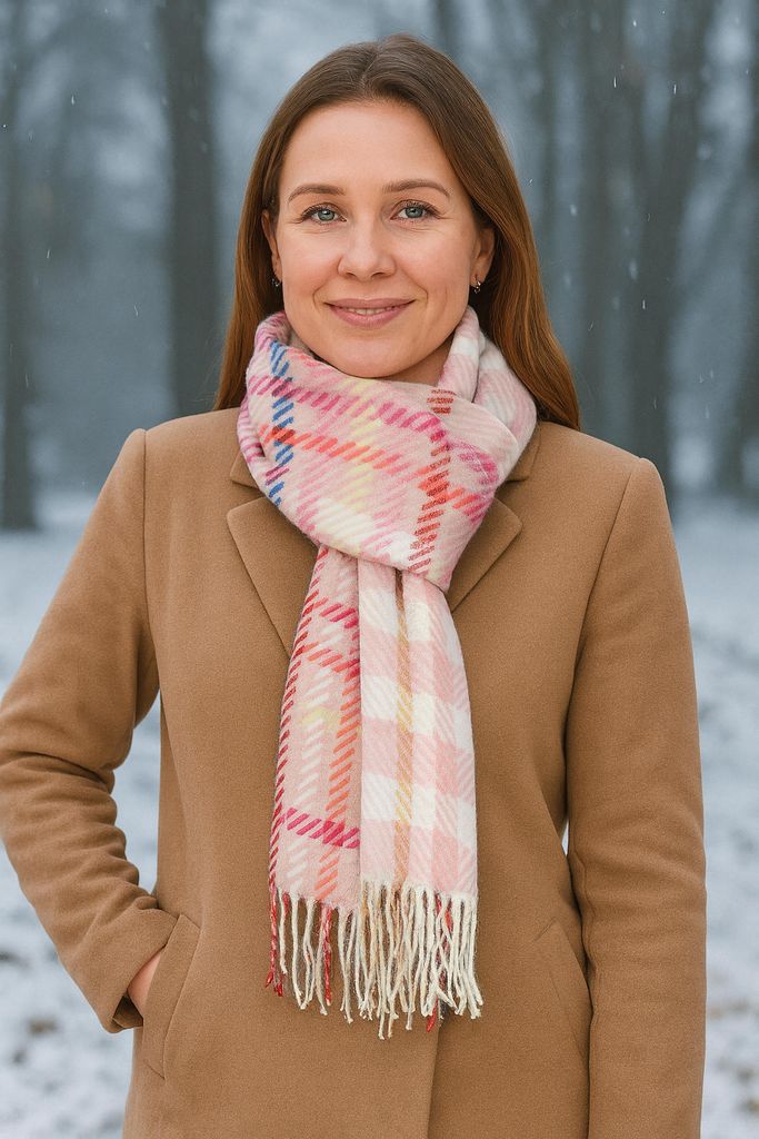 Winterschal Bright moderner Karoschal, Italy von collezione alessandro