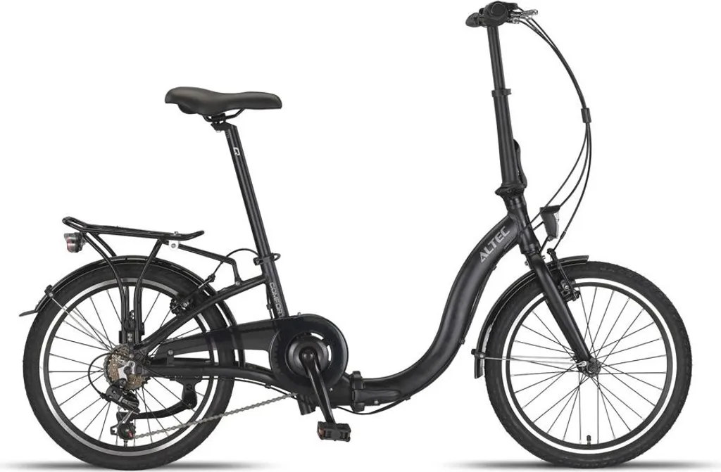 Vélo de ville pliant 20 pouces Altec Comfort Noir avec 6 vitesses G