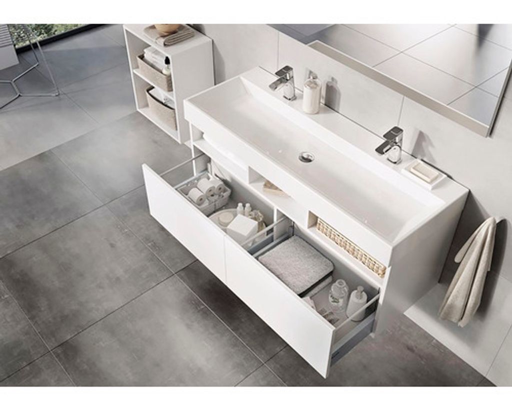 Ravak Natural - Waschtischunterschrank 1200x450x450 mm, weiß X000001053