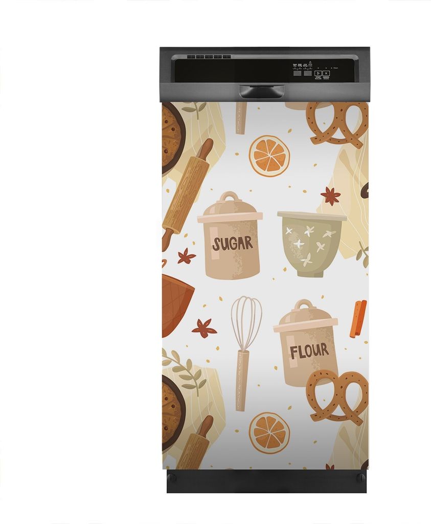 Aufkleber sticker 45x80 cm Dekorative folie Spülmaschine - Backen Schokolade Kuchen