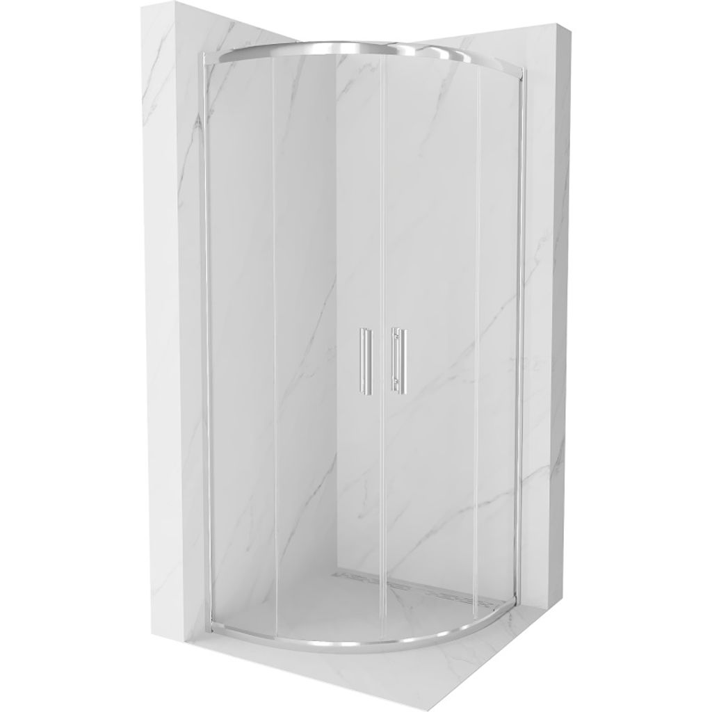 Mexen Rio půlkruhový sprchový kout 70 x 70 cm, Průhledné, Obrázek produktu 
