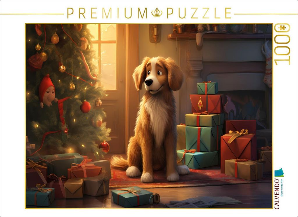 CALVENDO Puzzle Weihnachten mit Sid | 1000 Teile Lege-Größe 64x48cm Foto-Puzzle für glückliche Stunden