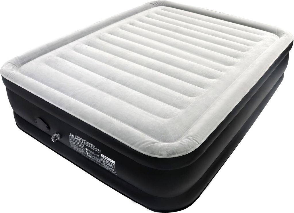 JOIEYOU Luftmatratze 2 Personen Luftbett Selbstaufblasend 195x152x46cm Aufblasbare Matratze mit Elektrischer Pumpe Inflatable Mattress Gästebett R...
