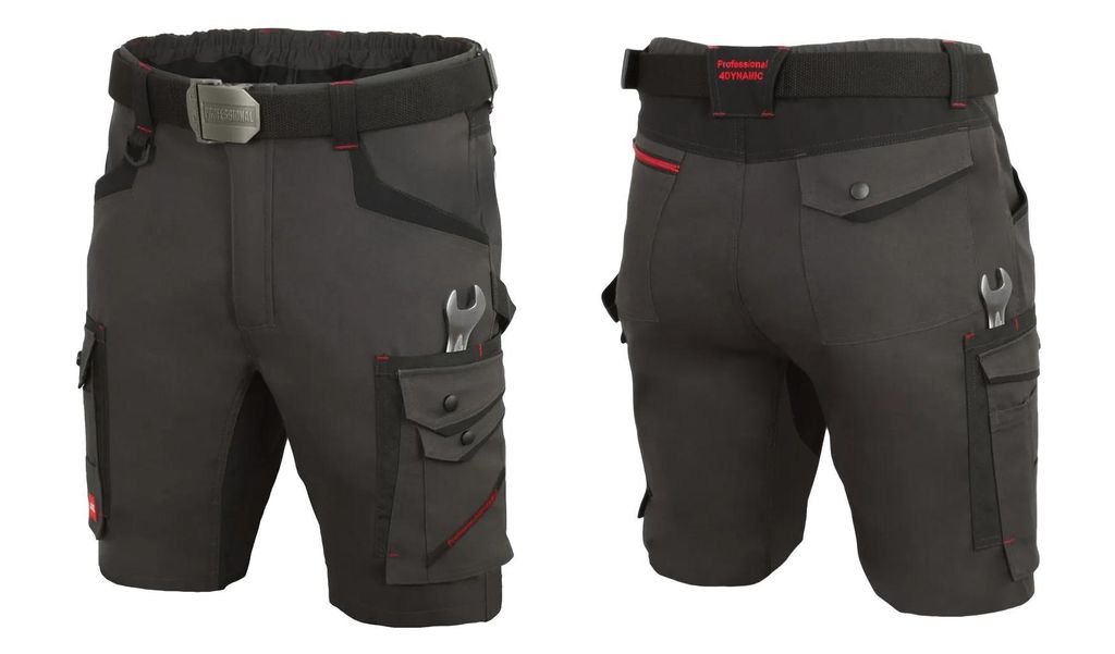 Art.Mas Kurze Arbeitshose Professional Dunkelgrau Bundhose Produktbild 