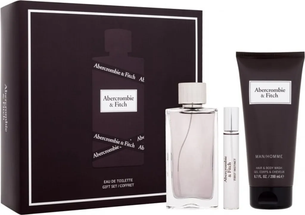 Coffret Parfum Homme First Instinct Abercrombie & Fitch 3 Produits