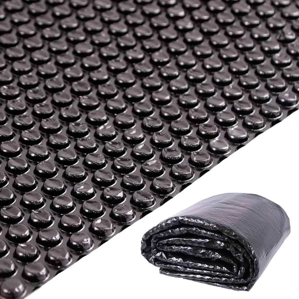 Copertura Piscina Ø500cm Nera - Telo Solare e Protezione Sottofondo