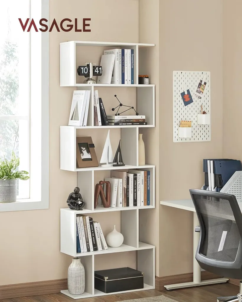 Bibliothèque de Présentation Design Étagère Décorative Robuste 6 Niveaux - 9