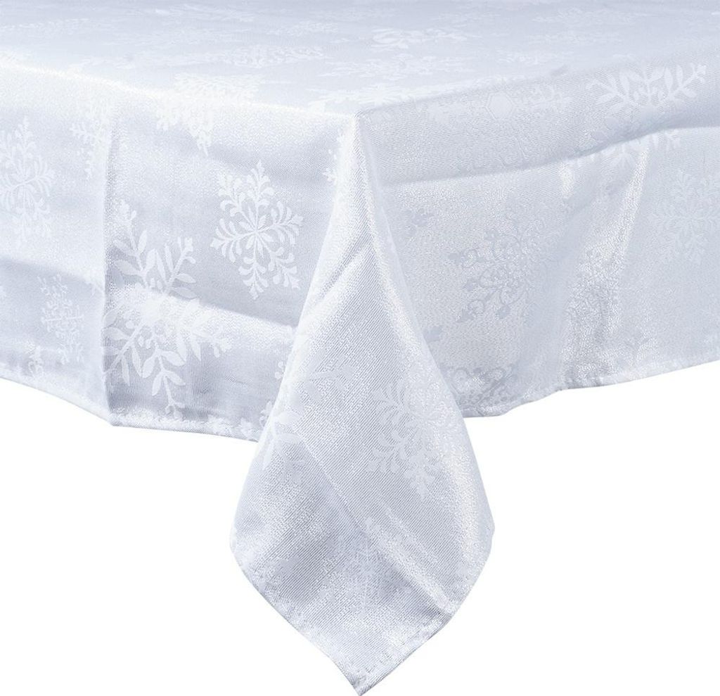 Weihnachts-Tischdecke für den Heiligabend-Tisch, dekorativ, für die Feiertage, 220 x 150 cm