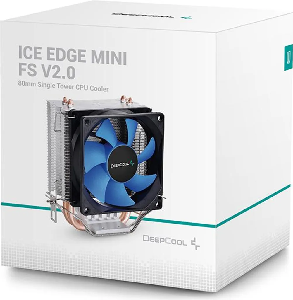 DeepCool ICE EDGE MINI FS V2.0 Processor Air cooler 8 cm Black, Blue, Silver 1 pc(s) - 16