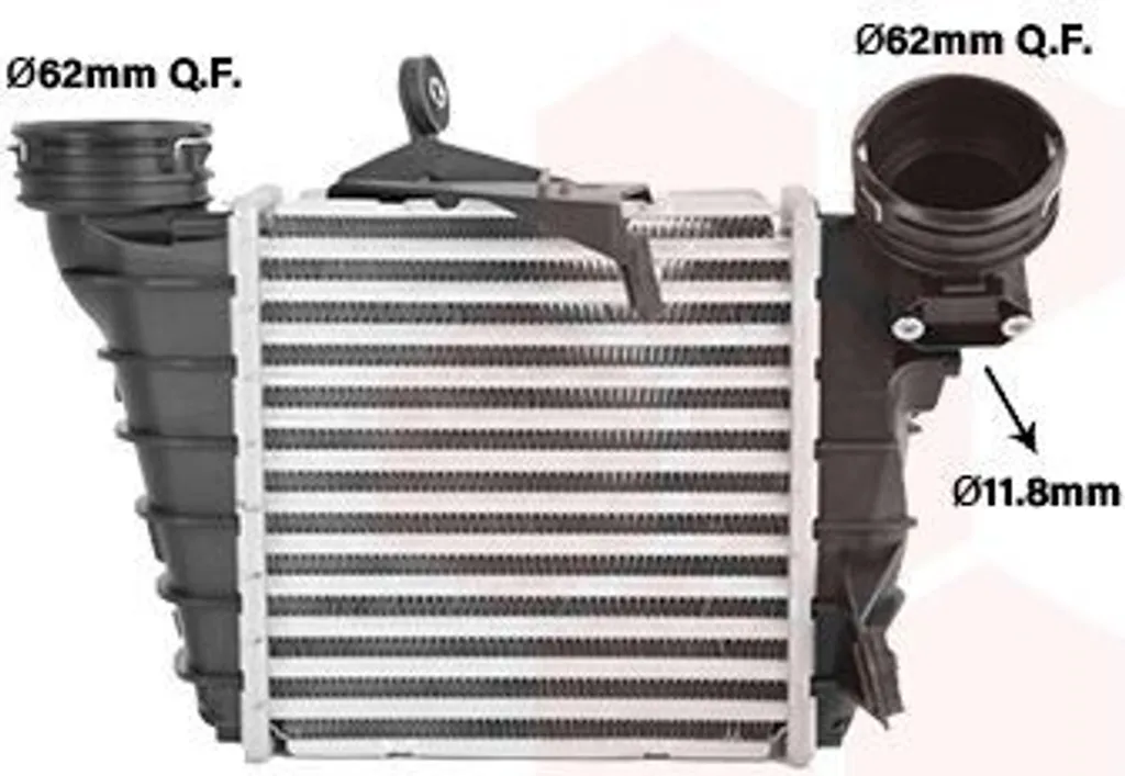 Intercooler VAN WEZEL 49004036 pour SKODA FABIA 6Y2 Turbo Diesel