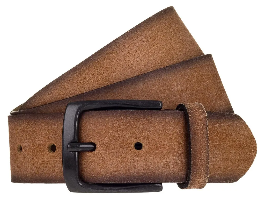 Mustang Cuir Ceinture Marcus 40mm W95 Mid Brown - Accessoire Homme Chic