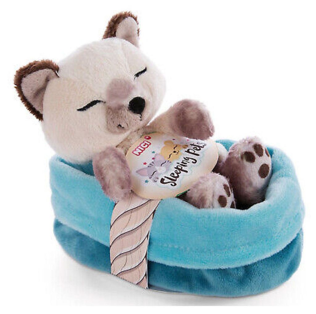 NICI Peluche animale addormentato - Gatto siamese Immagine del prodotto 
