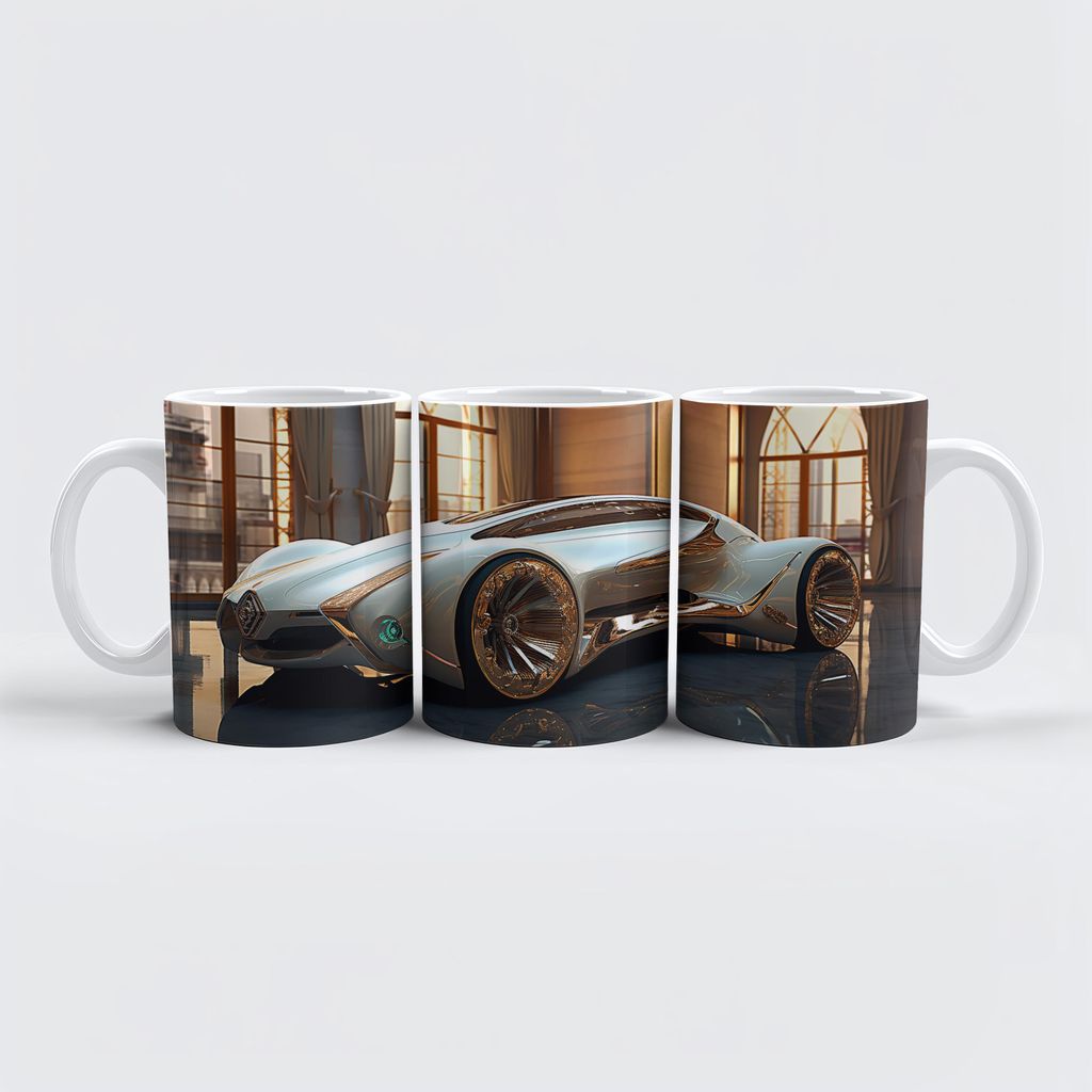 raxxa Premium-Tasse "Futuristisches Auto eines Sammlers"