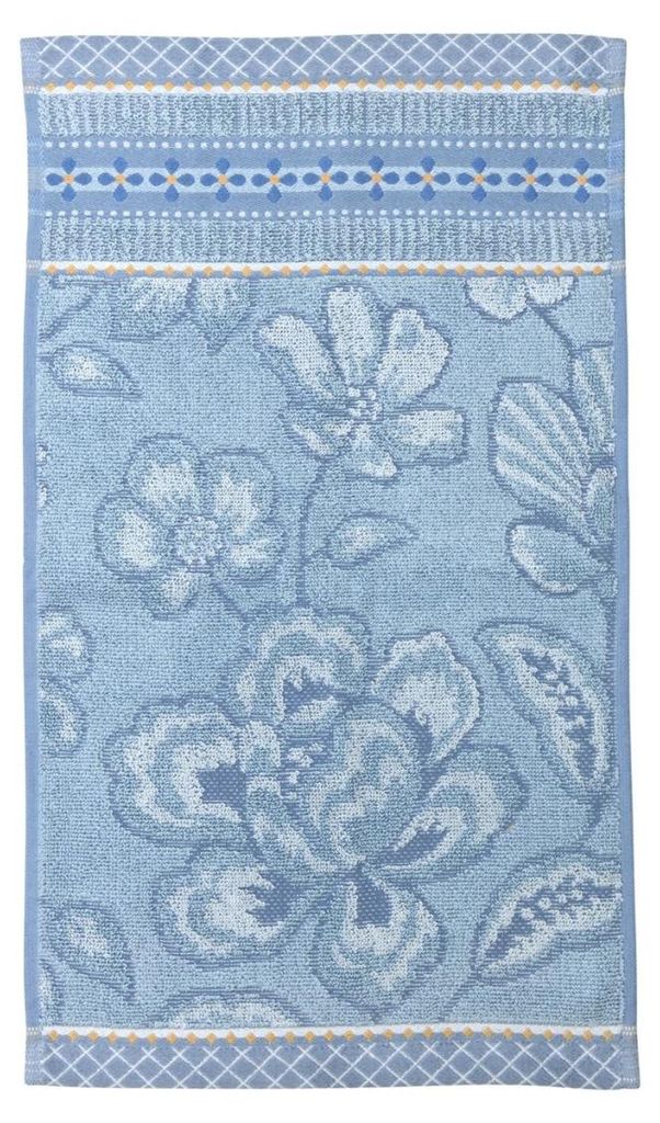 PIP STUDIO Jasmin Jaquard Gästehandtuch light blue 30x50cm (1 Stück)