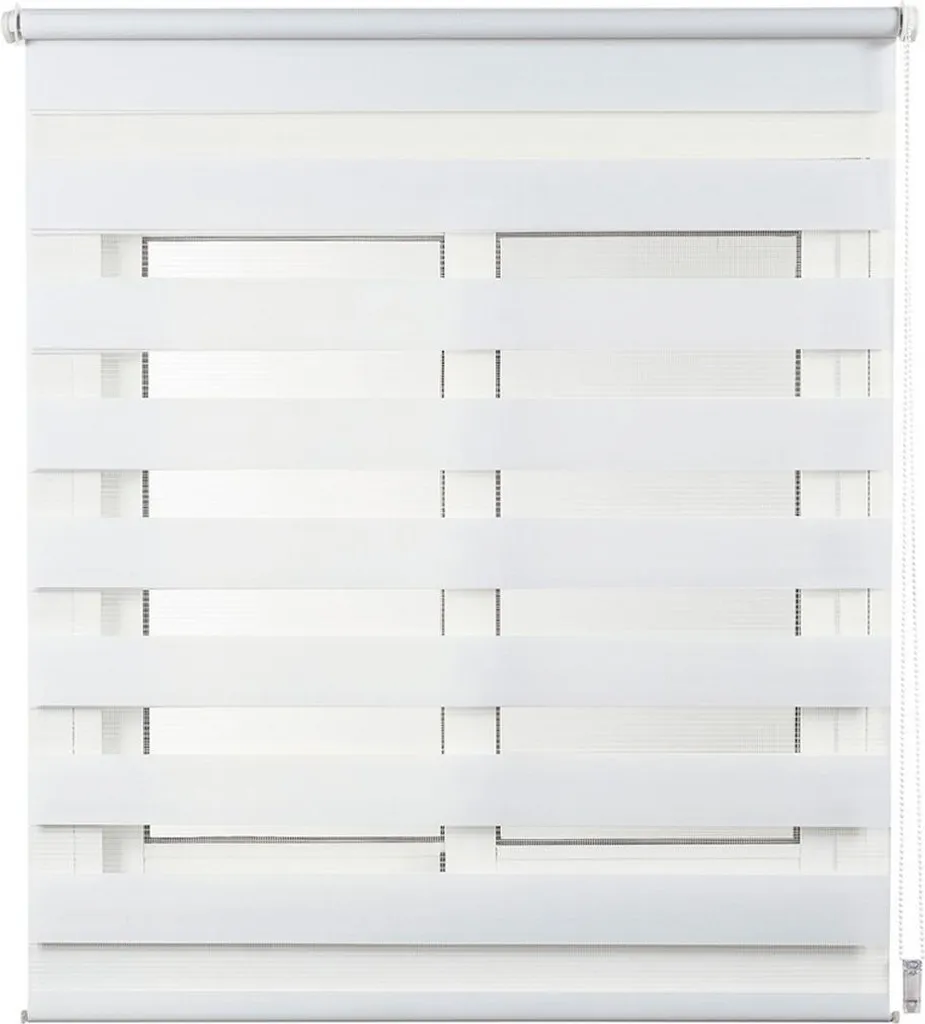 Store Clip & Fix Night & Day Blanc 75x180cm Enrouleur Jour Nuit sans Trou