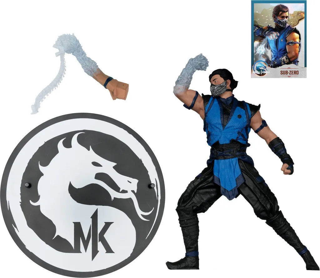 Figurine Sub-Zero Mortal Kombat 1 de 25 cm de haute qualité stable