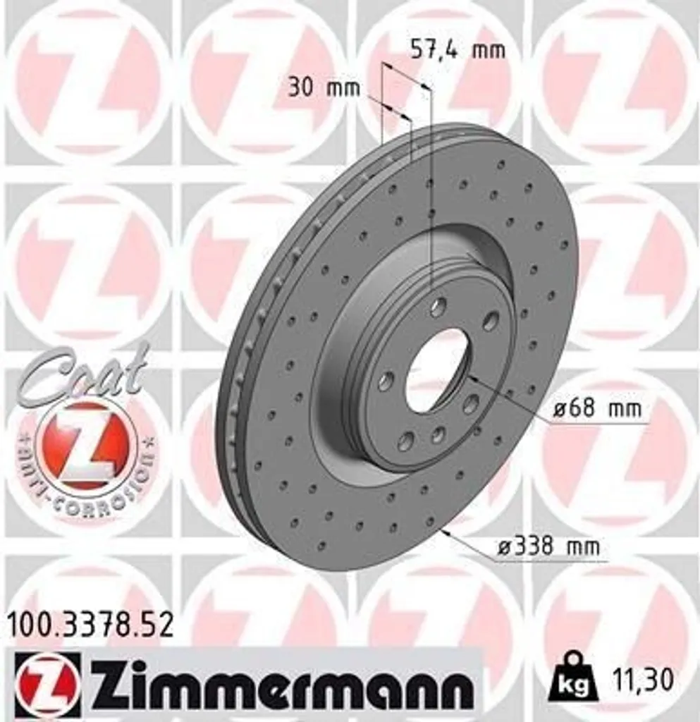 Disque de frein pour rénovation système de freinage Audi A4 B9